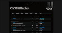Desktop Screenshot of cyberpunkforums.com