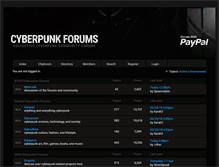 Tablet Screenshot of cyberpunkforums.com